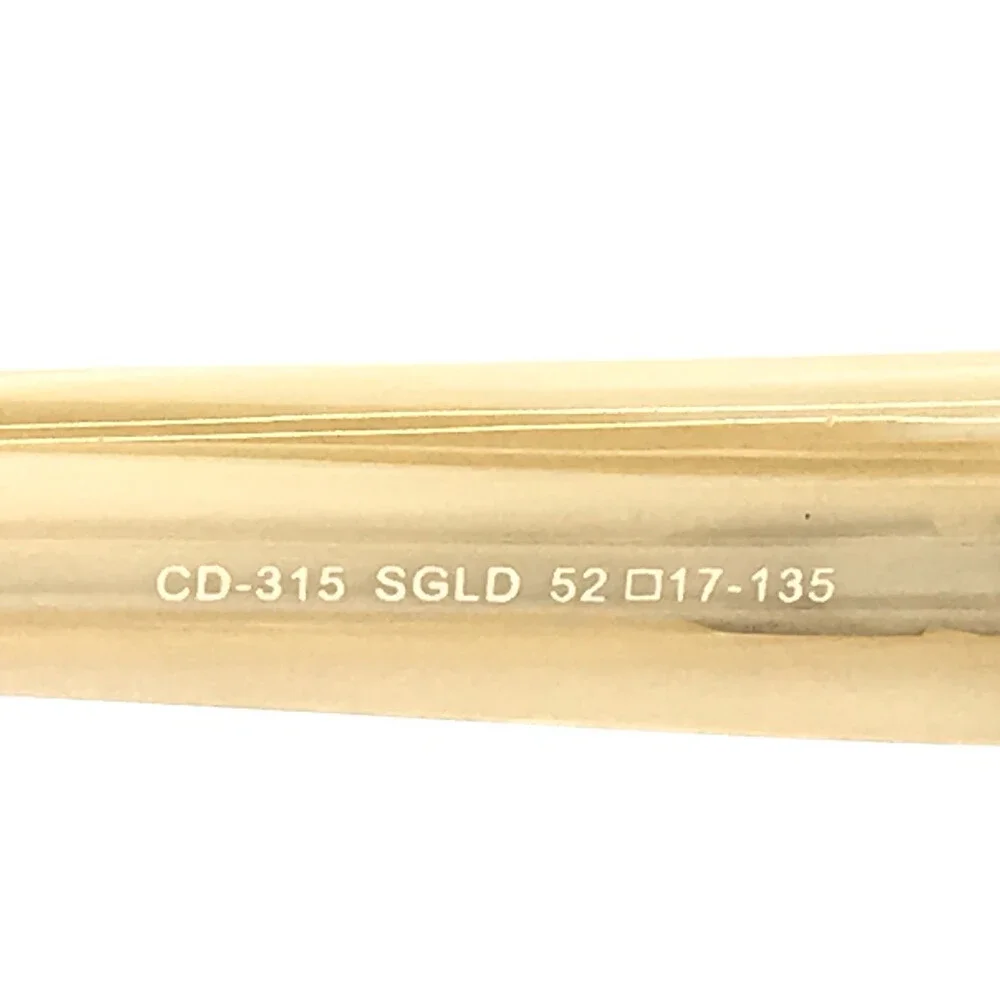 Catherine Deneuve Eyeglasses Frames CD-315 SGLD Satin Gold Crystals 52-17-135